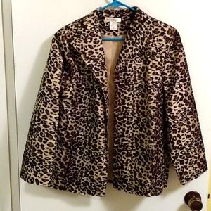 Susan Bristol women's cheetah print jacket